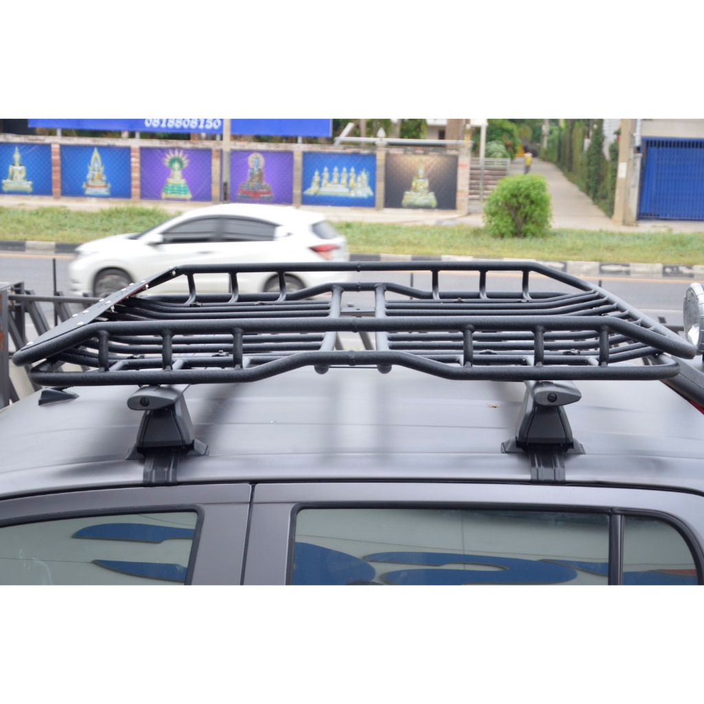 roof-rack-แร็คบรรทุกสัมภาระ-size-m-116-x125-x11cms-สีดำ-วัสดุอลูมิเนียม