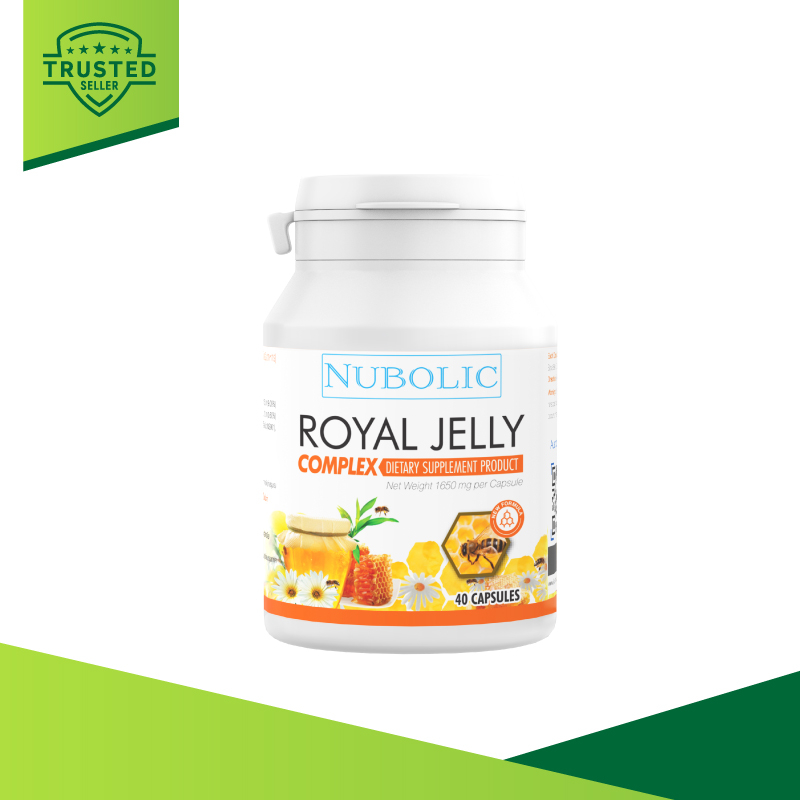 ภาพหน้าปกสินค้าNubolic Royal Jelly 40 แคปซูล รอยัลเจลลี่เข้มข้น 1650 mg ของแท้มี QR Code ตรวจสอบได้