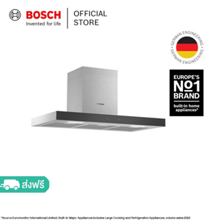 Bosch Serie 4 เครื่องดูควันติดผนัง 90 ซม, สแตนเลส รุ่น DWBM98G50