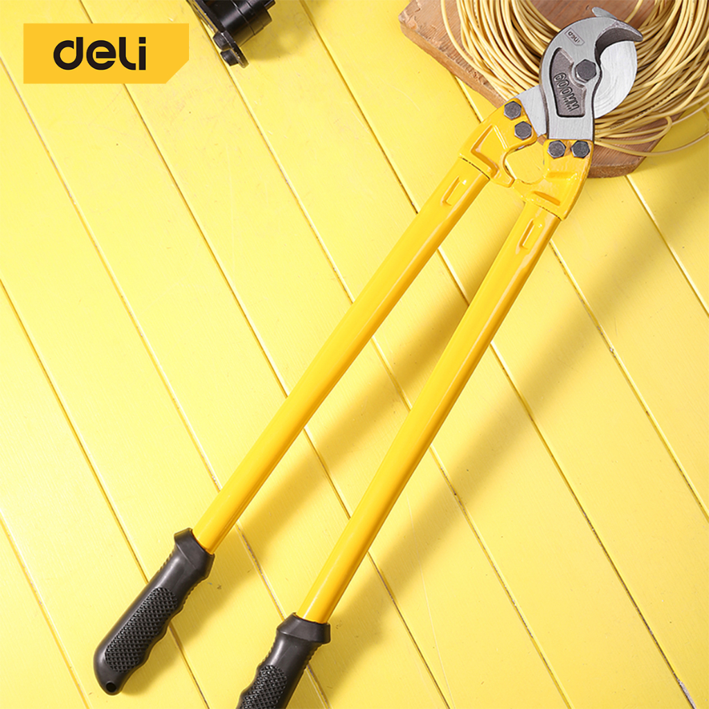 deli-คีมตัดสายเคเบิ้ล-กรรไกรตัดสายเคเบิ้ล-คีมตัดสายไฟ-ขนาด-18-นิ้ว-24-นิ้ว-คุณภาพดี-แข็งแรง-ตัดคม-ทนทาน-cable-cutter