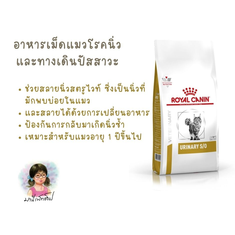 Royal Canin URINARY S/O 7 kg อาหารแมวรักษาโรคนิ่ว ชนิดเม็ด CAT FOOD ...