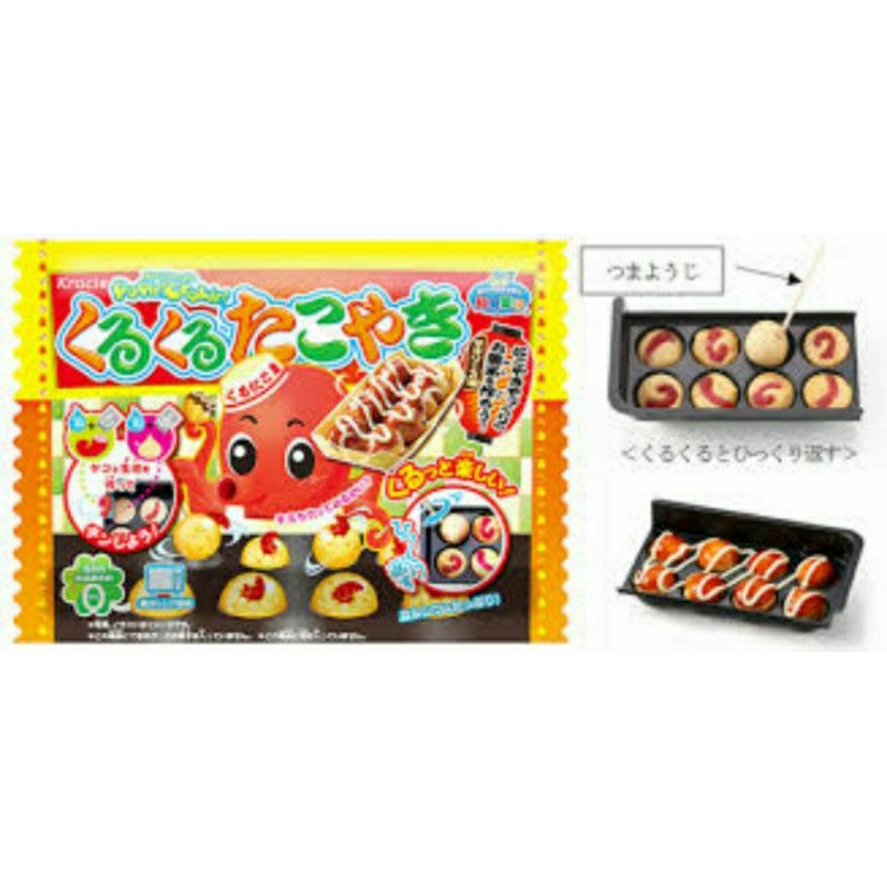 kracie-popin-cookin-takoyaki-ชุดทำขนมทาโกะยากิ-diy-ขนมของเล่น-แบบใหม่ล่าสุดจากญี่ปุ่น-ขนมทำเอง-ทานได้จริง-1-ซอง