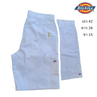 Dickies กางเกงสามส่วน 5 กระเป๋า สีขาว size 42