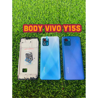 BODY VIVO Y15S แถม แกนกลาง+ฝาหลัง+ปุ่มกดด้านข้างบอดี้+เลนส์กล้องหลัง สินค้ามีของพร้อมส่ง