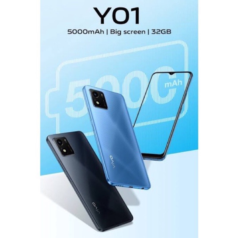 vivo-y01-3-32gb-หน้าจอ6-51นิ้ว-กล้อง8-5mpแบตเตอรี่5000mah-ประกันเดินแล้ว-ประกัน3เดือน