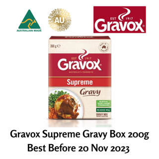 ซอสปรุงอาหาร ออสเตรเลีย Gravox Supreme Gravy Box 200g (BBF 20 Nov 2023)