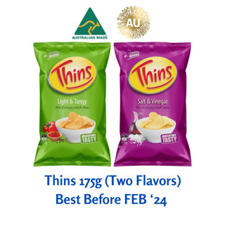 มันฝรั่ง ออสเตรเลีย Thins Chips (Two Flavors) 175g (BBF Jan 24)