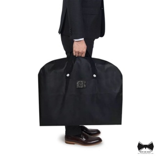 ถุงใส่สูท/กระเป๋าใส่สูทสีดำคุณภาพดีมีหูหิ้ว-Black Suit Bag