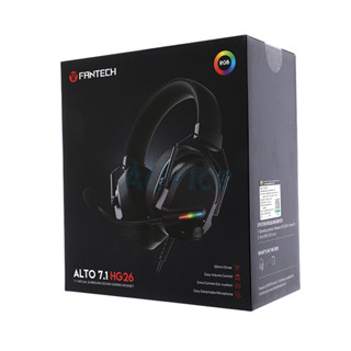 HEADSET (7.1) FANTECH HG26 BLACK ประกัน 2Y