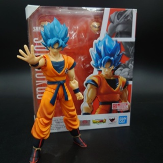 ของแท้💥 มือสอง S.H.Figuarts SHF Son Goku Super Saiyan God Super Saiyan (Dragon Ball Super ) อุปกรณ์ครบ ราคาถูก พร้อมส่ง.