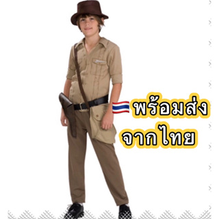 🔥ส่งฟรีEMS🔥(ไม่ง้อโค้ด) ชุดอินเดียน่าโจน indiana jones book fairy ชุดนักสำรวจ นายพราน โบราณคดี ชาวบ้าน villager