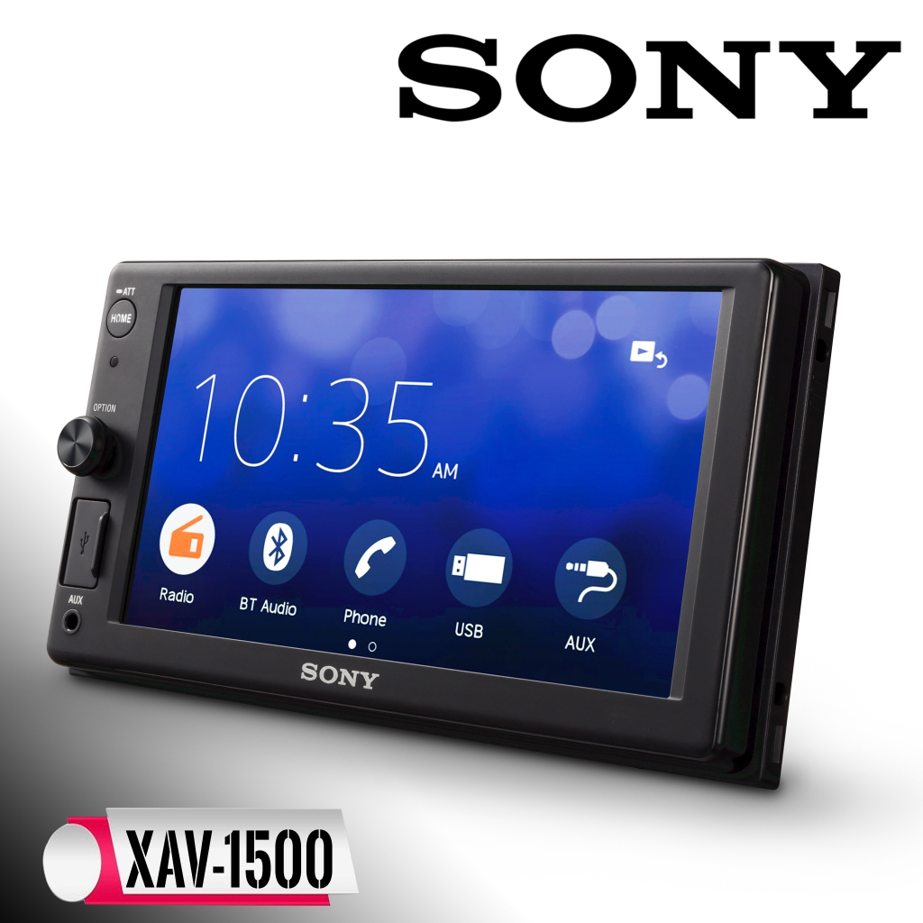 สินค้าขายดี-จอติดรถยนต์-sony-xav-1500-6-2นิ้ว-ดูyoutubeผ่าน-weblink-ระบบนำทางwaze-สะท้อนภาพหน้าจอmirrorlink