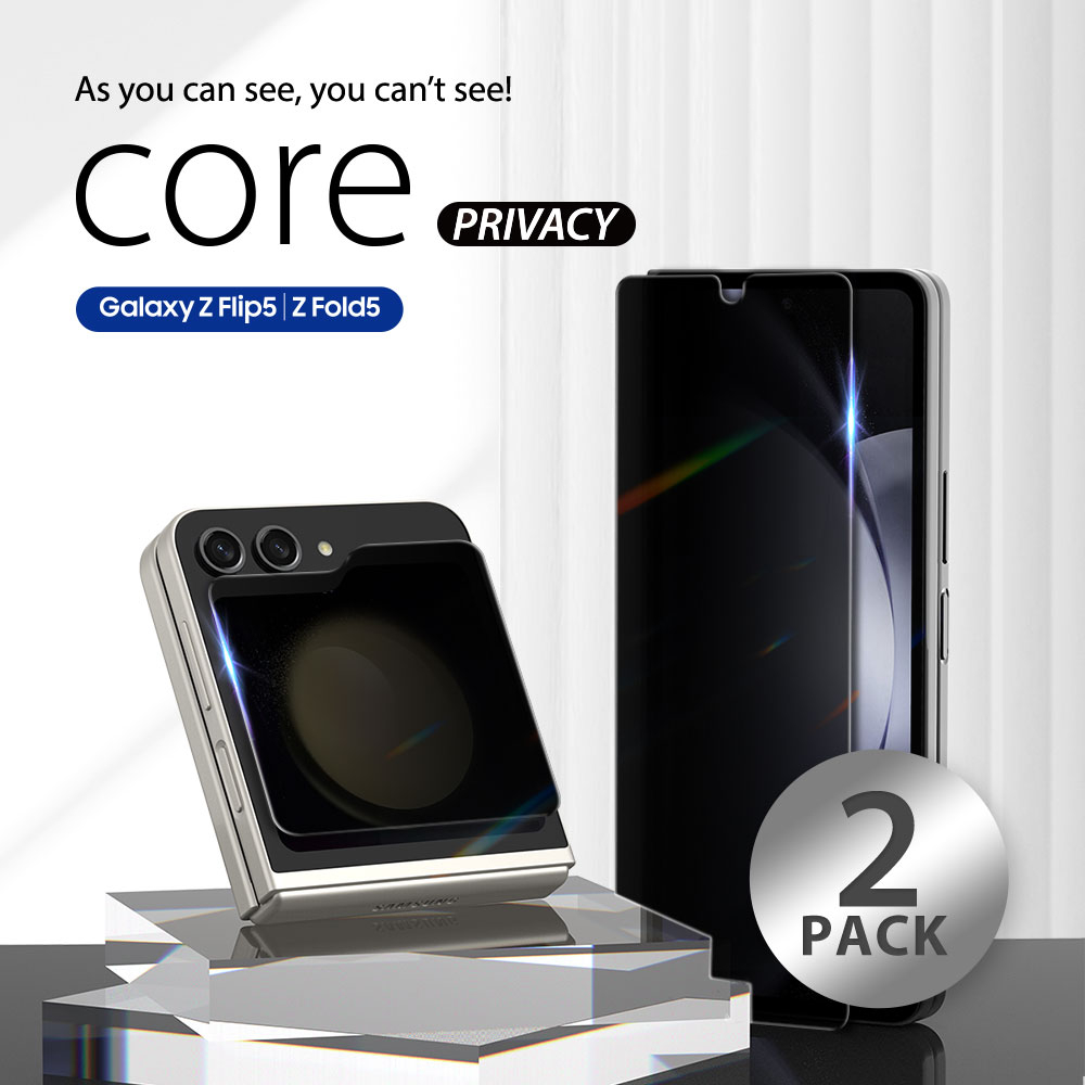 araree-กระจกกันมอง-galaxy-z-fold5-core-privacy-x2-clear