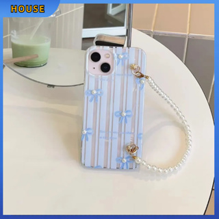 💲คูปองเคลม💲 case for iphone 11 12 ผีเสื้อพร้อมสร้อยมุก เคส 14 13 12 11 pro max ซิลิโคนเหลว ป้องกันการตก