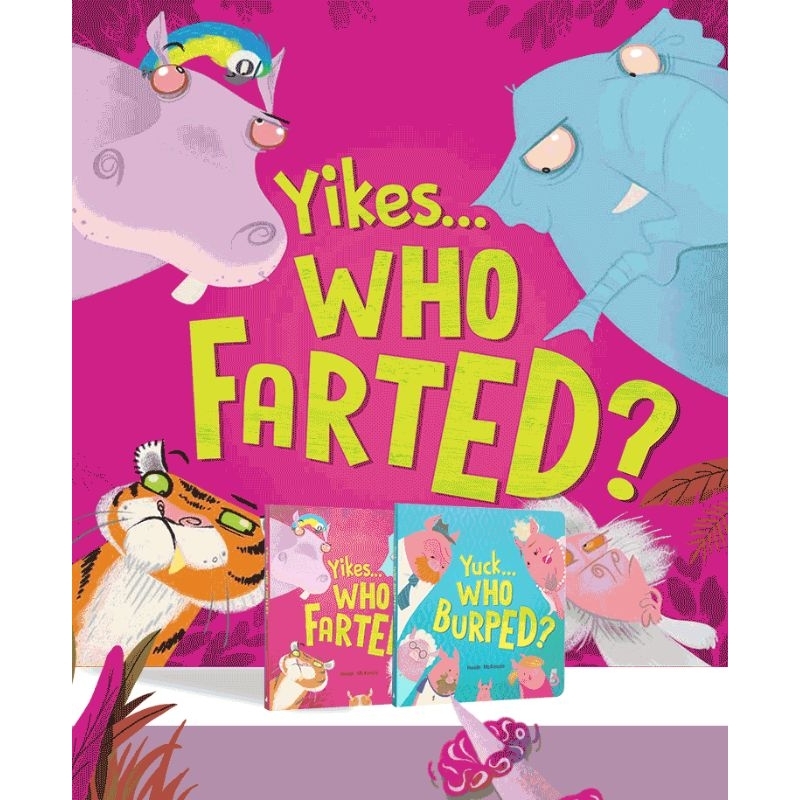 Yike Who Farted? / Yuck Who Burped? เซตบอร์ดบุ๊ค 2 เล่ม ปากกามอนสเตอร์
