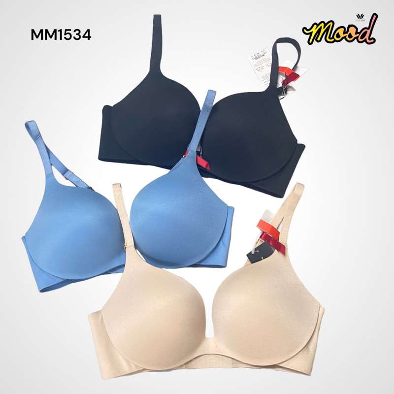 wacoal-บราไร้ตะเข็บ-เนียนซู้ด-wacoal-mood-smooth-bra-รุ่น-mm1534-สีดำ-สีฟ้า-สีเบจ