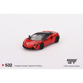 MiniGT No. 532-R McLaren Artura Vermillion Red