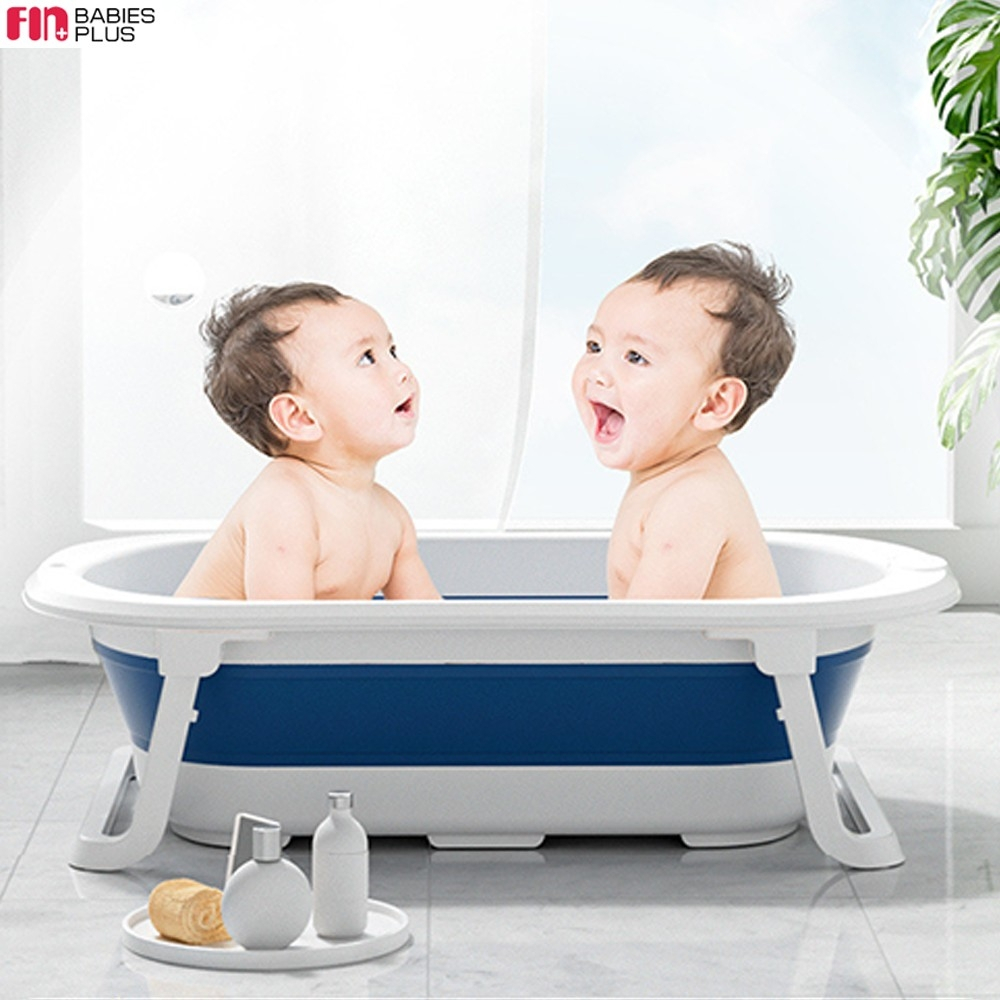 fin-อ่างอาบน้ำเด็กพับได้-รักษาอุณภูมิ-รุ่นusest049a-อ่างอาบน้ำกันลื่น-กะละมังอาบน้ำเด็ก-ใช้งานง่ายประหยัดพื้นที่
