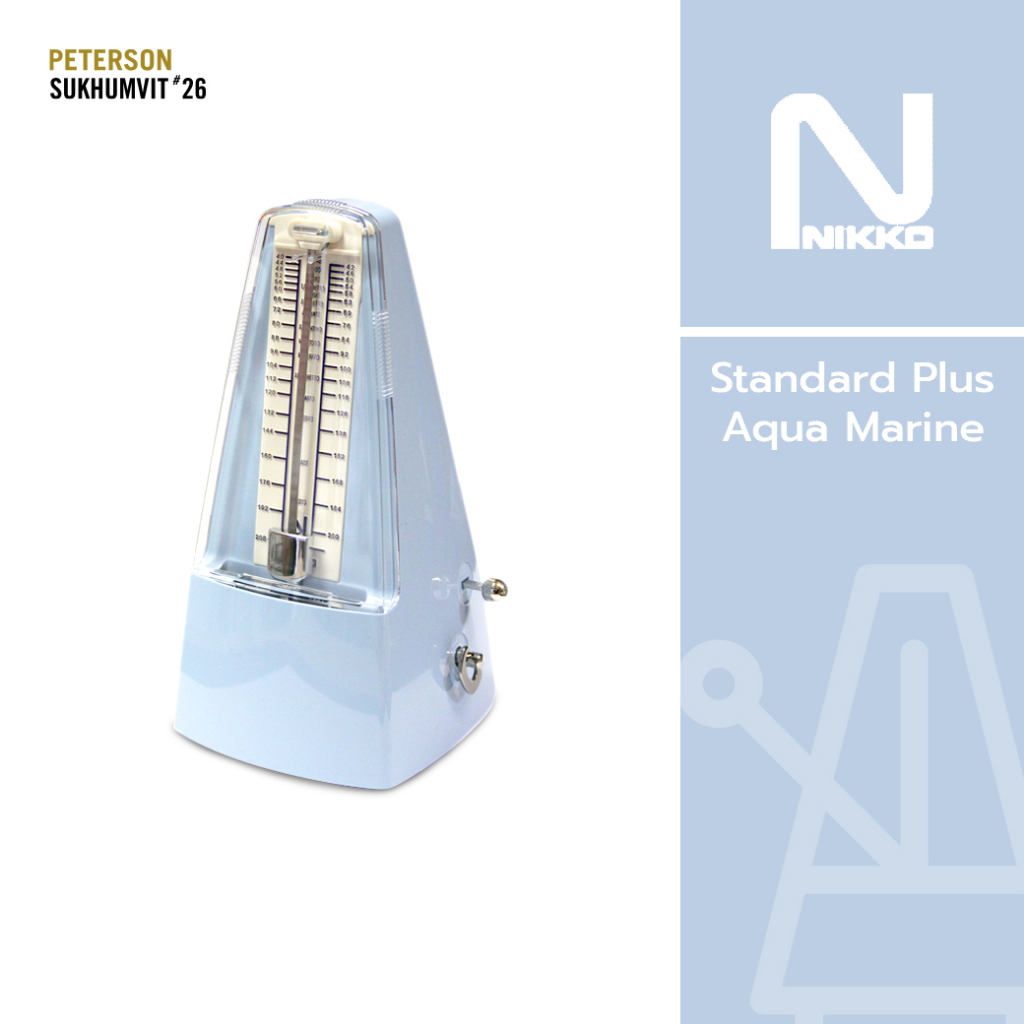 Nikko Metronome Standard Plus Aqua Marine เครื่องเคาะจังหวะ เมโทรนอม ...