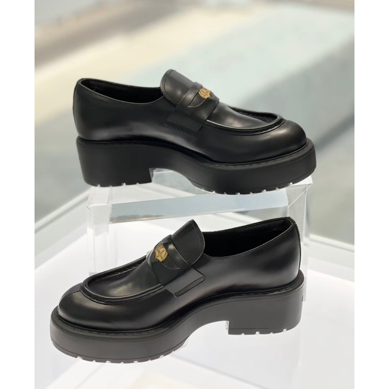 แบรนด์ใหม่-100-ของแท้-miumiu-รองเท้าหนังแฟชั่นสุภาพสตรีรองเท้า-loafer