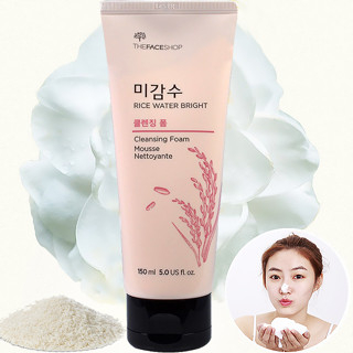 the-face-shop-โฟมล้างหน้าน้ำนมข้าวออแกนิค-rice-water-bright-foaming-cleanser-ขนาดใหญ่150ml