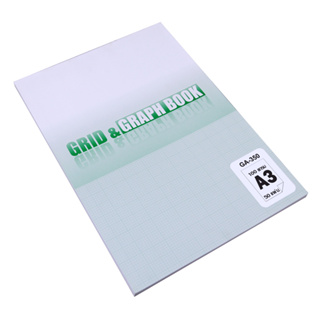 สมุดกริด แอนด์ กราฟ Grid &amp; Graph Book A3  #GA-350  (100g/50แผ่น)