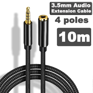 10m Jack 3.5 mm Audio Extension Cable Stereo 3.5mm Jack Aux Cable for Samsung Huawei P20 lite Redmi 5 plus Headphones PC