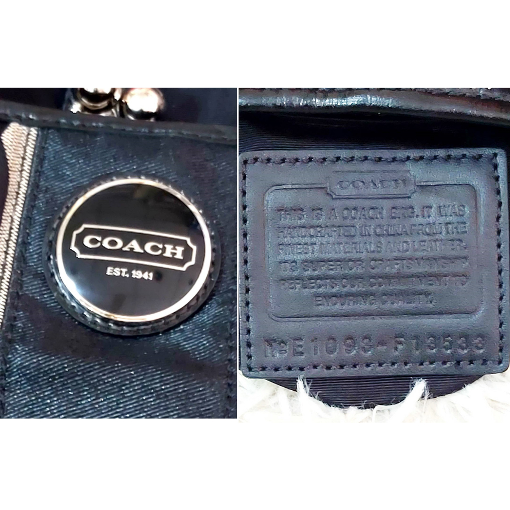 มือสอง-coach-f13533-signature-purse-handbag-ของแท้-ไม่มีตำหนิ