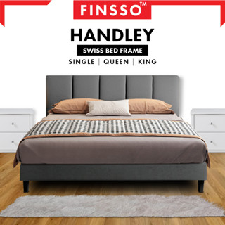 READY STOCK!!!! 💐FINSSO💐 : HANDLEY Swiss Divan Solid Divan Bed Frame เตียง เตียงนอน ฐานเตียง+หัวเตียง คุณภาพดี