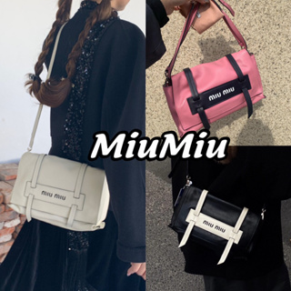 พรี​ ราคา9100 MiuMiu 5527 หนังแท้ กระเป๋าสะพายข้าง กระเป๋าสะพาย26*6*16cm