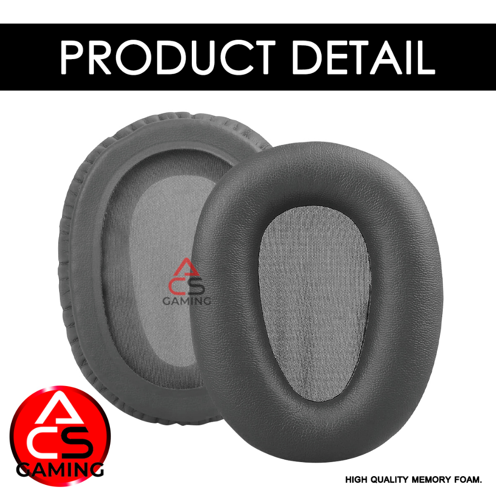 acs-ฟองน้ำหูฟัง-sony-สีเทาเข้ม-สำหรับรุ่น-wh-ch700n-710n-mdr-zx770-zx880-10r-memory-foam-earpads-จัดส่งจากกรุงเทพฯ