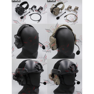 หูฟังสื่อสารตัดเสียงได้ ทรง Ops-Core AMP ยี่ห้อ FMA (FCS AMP tactical communication headset noise reduction) (A