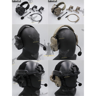 หูฟังสื่อสารตัดเสียง ทรง Ops-Core AMP ยี่ห้อ FMA (FCS AMP tactical communication shooting headset noise reduction) (A