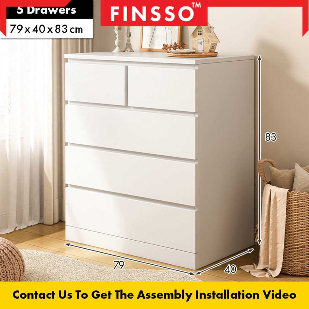 รับประกัน-1-ปี-finsso-5-4-3-ตู้-ตู้ทรงเตี้ย-ตู้ลิ้นชัก-ลิ้นชักตู้เก็บลิ้นชัก-ตู้ใส่เสื้อผ้า-chest-drawer