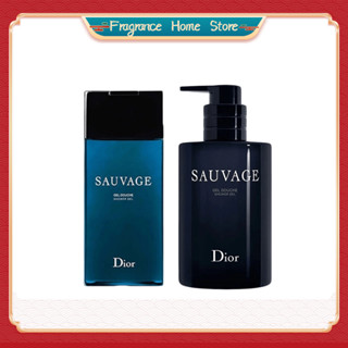 💯ของแท้💯Dior SAUVAGE Gel douche Shower gel Mens Body Wash เจลอาบน้ำน้ำหอม 250ml Ingredients Natural Deep Cleansing