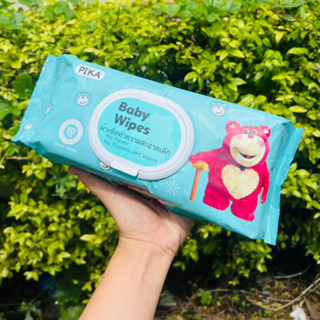 ทิชชู่เปียก (PIKA) ทิชชู่ 80 แผ่น Baby Wipes ผ้าเปียก กระดาษเปียก ผ้าเช็ดทำความสะอาด ไร้แอลกอฮอล์ ขนาดใหญ่