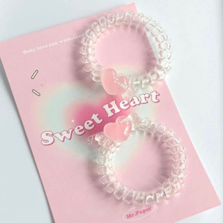 🌷sweet heart🌷 ส่งจากไทย โบว์รัดผม ยางรัดผม ริบบิ้น H30