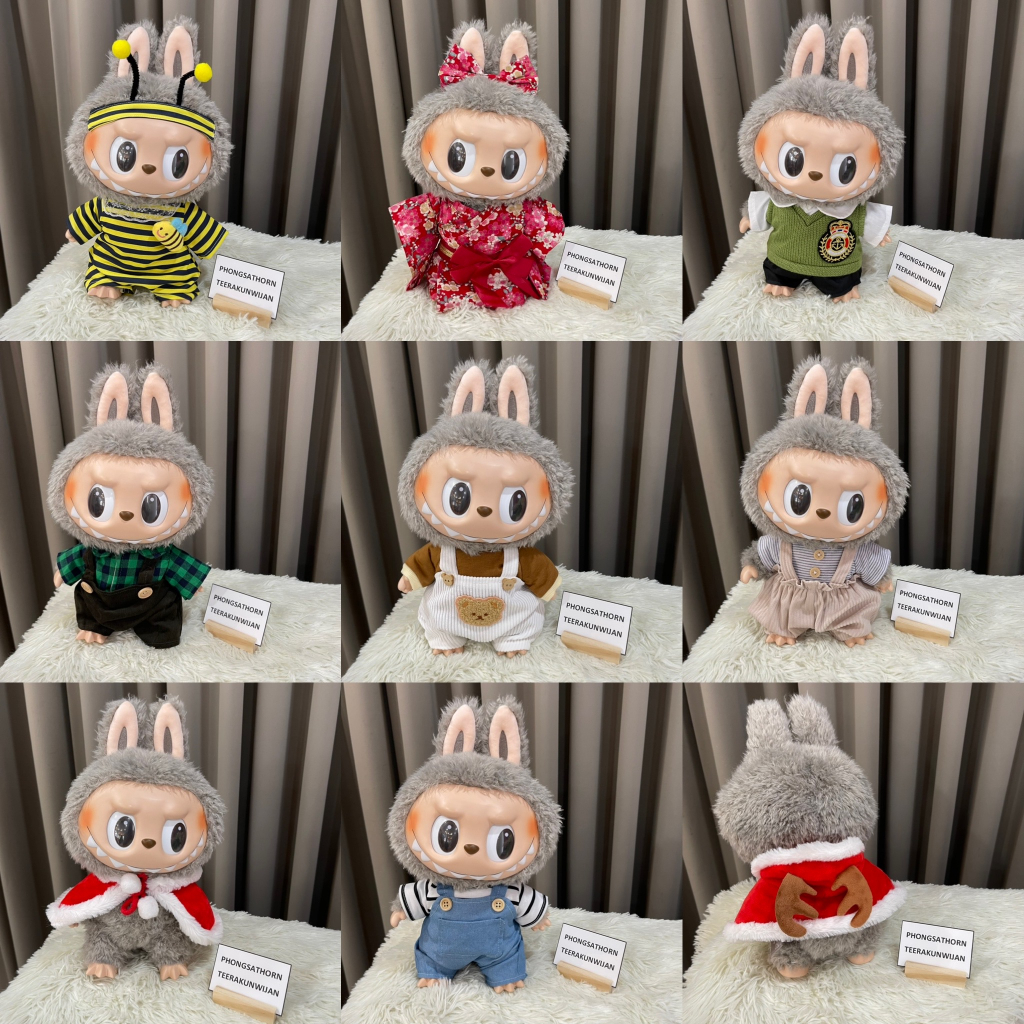 อ่านด้วยจ้า[ชุดตัวใหญ่ ไม่ใช่รุ่นมาการอง!]ชุดลาบูบู้ Labubu เสื้อผ้า ...