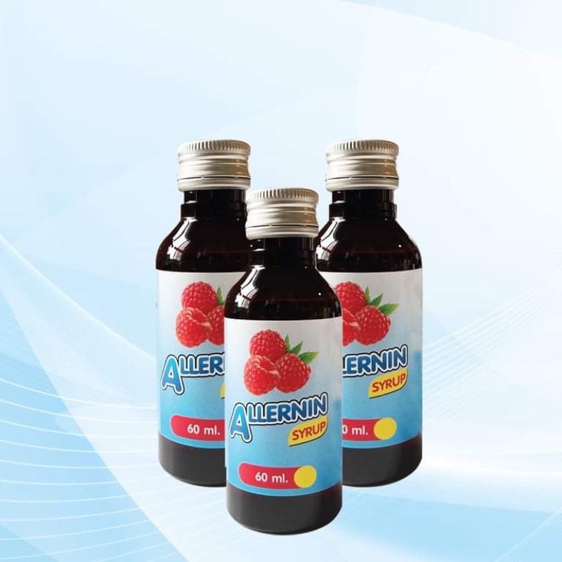 allernin-syrup-ของแท้-น้ำหวานเข้มข้นกลิ่นราสเบอร์รี่