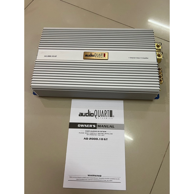 2950บาท-แอมป์ขับลำโพงเบส-1ch-class-d-ยี่ห้อ-audioquartติดรถยนต์