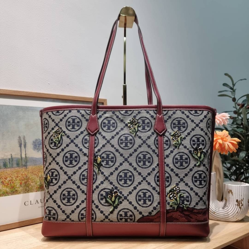 แท้-from-factory-model-perry-embroidered-t-monogram-triple-compartment-tote-bag
