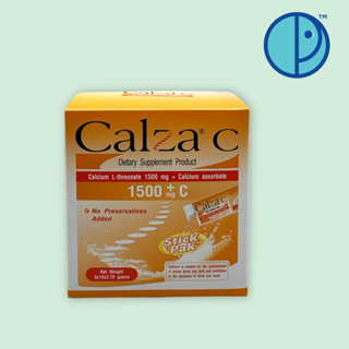 Calza C  Calcium L-threonate 1500 mg.+ C แคลซ่าซี แคลเซียม แอล-ทรีโอเนต 1500 มก.+ แคลเซียม แอสคอร์เบต (ขนาด 30 ซอง)