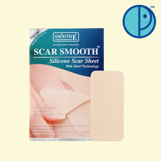 Smooth E แผ่นซิลิโคน แปะลดรอยแผลเป็นนูน คีลอยด์ Scar Smooth Silicone Scar Sheet (ขนาด 1 แผ่น และ 3 แผ่น/กล่อง)