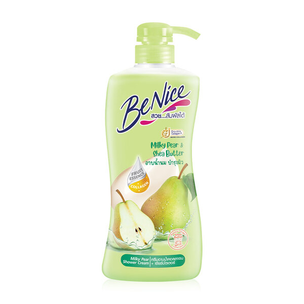 benice-milky-pear-amp-shea-butter-shower-cream-บีไนซ์-เชียร์-บัตเตอร์-amp-มิลค์กี้-แพร์-ครีมอาบน้ำ-400-มล