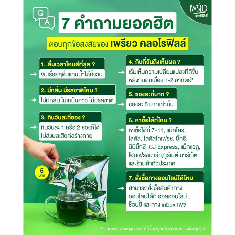 เพรียว-คลอโรฟิลล์-แผง48ซอง-แพ็คเกจใหม่