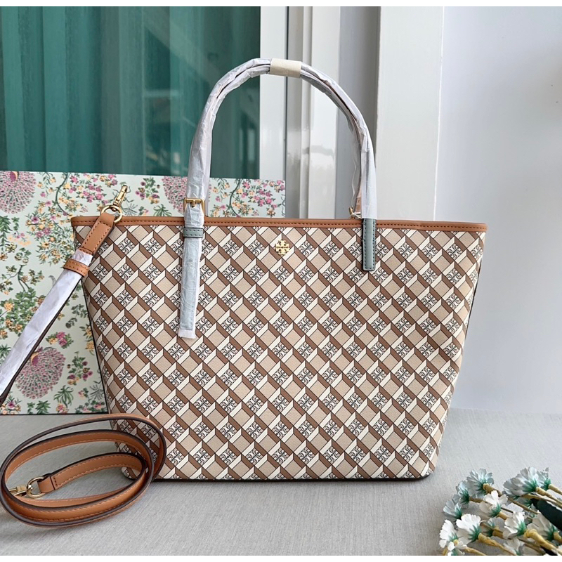 Tory burch top zip tote best sale