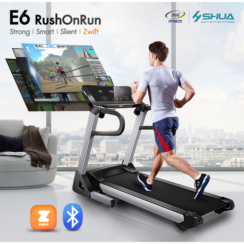 ลู่วิ่งไฟฟ้า-360-องศาฟิตเนส-รุ่น-e6-zwift-run-2-5hp-motor-motor-peak-3-5hp