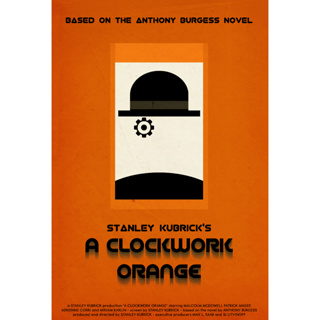 โปสเตอร์หนัง A Clockwork Orange 1971 Movie Poster โปสเตอร์ติดผนัง ของแต่งบ้าน รูปติดห้อง ของตกแต่งห้องนอน ร้านคนไทย