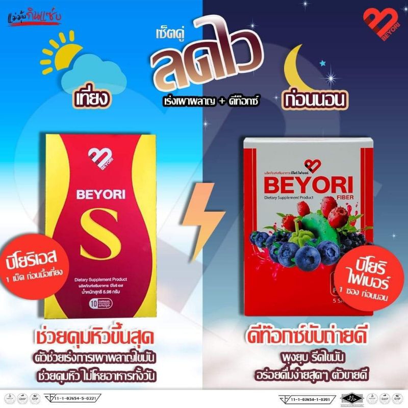 beyori-บิโยริเอส-ไฟเบอร์-โกโก้-กาแฟ-แม่มุ้ยกินแซ่บ-ของแท้