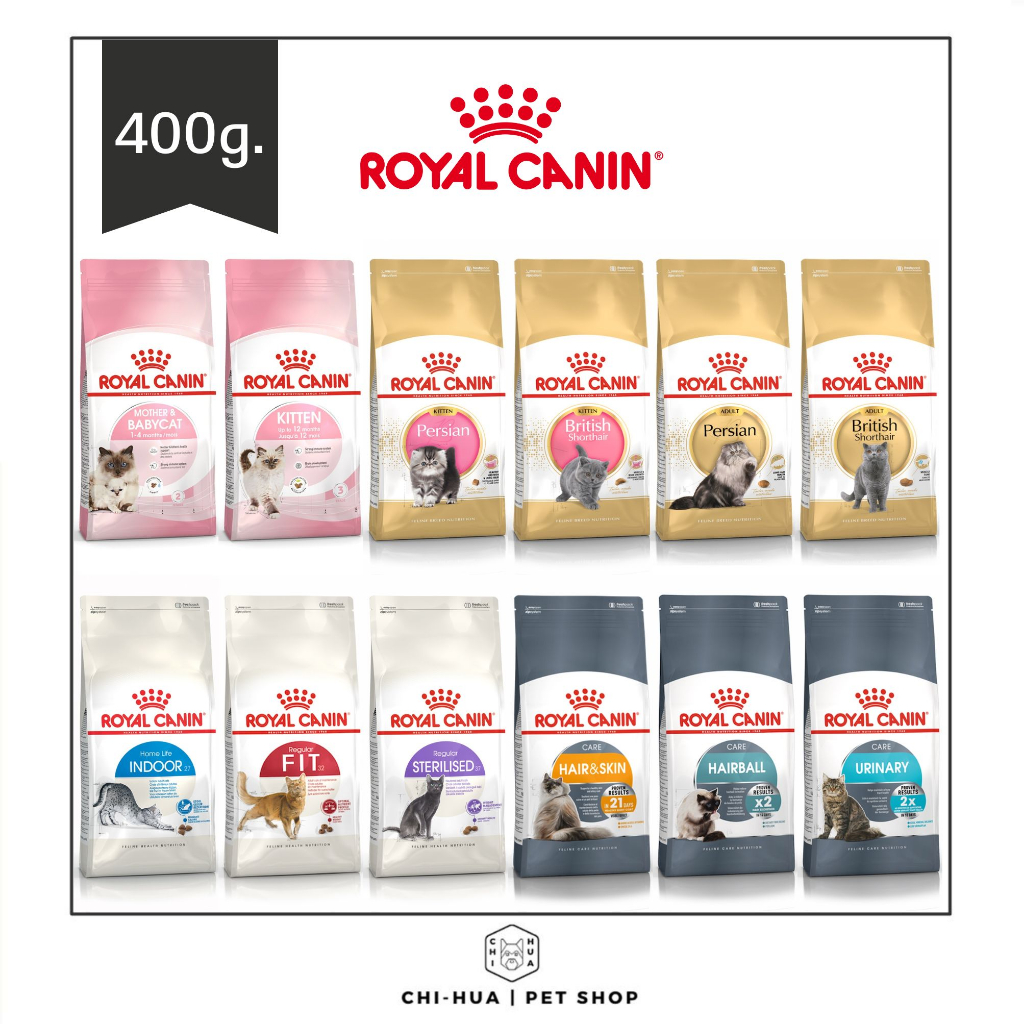 อาหารแมว-โรยัลคานิน-ขนาด400g-royal-canin-ชนิดเม็ด-อาหารลูกแมว-amp-แมวโต